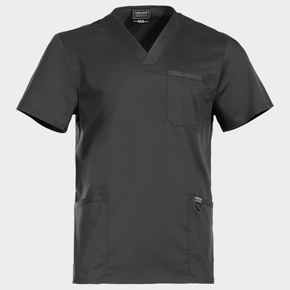cherokee-v-neck-grey-wwe670