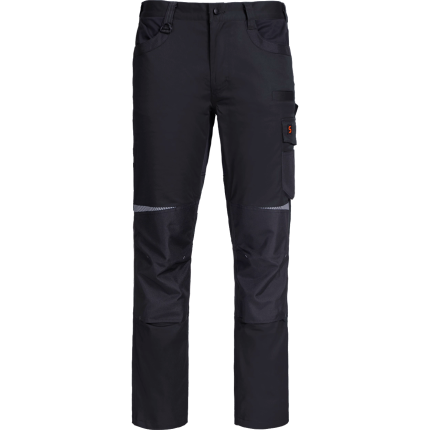 Работен панталон KASTOR MECHANICAL STRETCH BLACK/BLACK - 3XL / черен