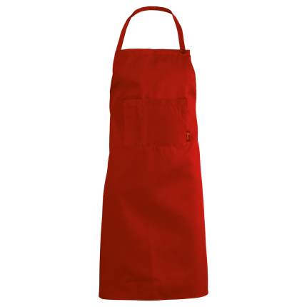 Престилка с нагръдник COOK RED - червен