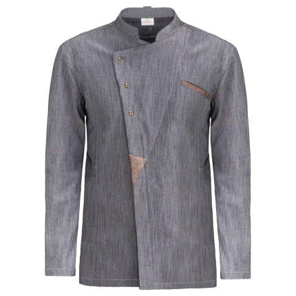 Туника за готвачи GROSSETO GREY DENIM - 4XL / сив