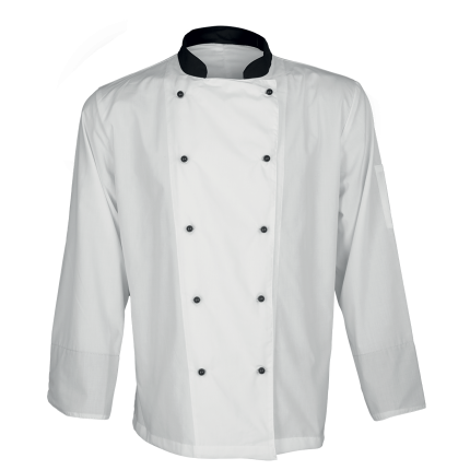 Туника за готвачи NAPOLI WHITE/BLACK - S / бял