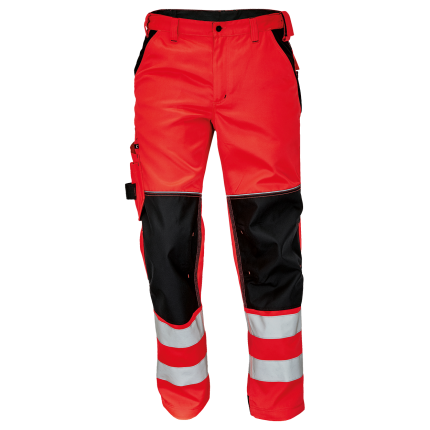 Сигнален панталон KNOXFIELD HV - 58 / червен