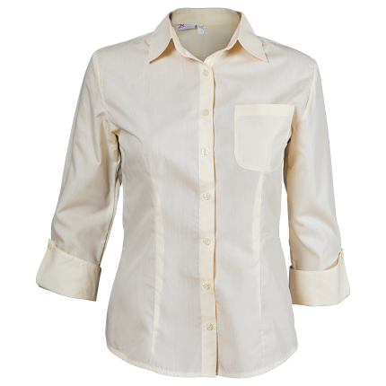 Дамска риза 3/4 ръкав CAMISA CHAMPAGNE - 44 / екрю