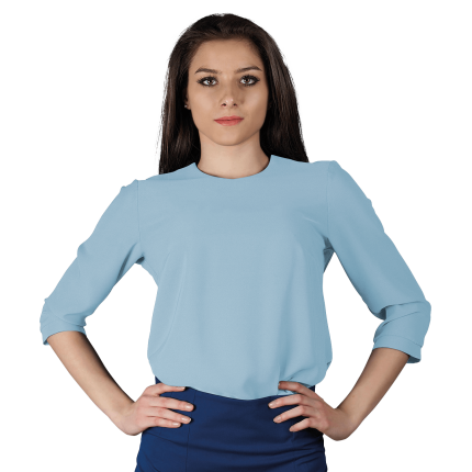 Дамска блуза IVON LIGHT BLUE - 52 / светло син