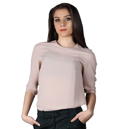 Дамска блуза IVON LIGHT PINK - 54 / светло розов