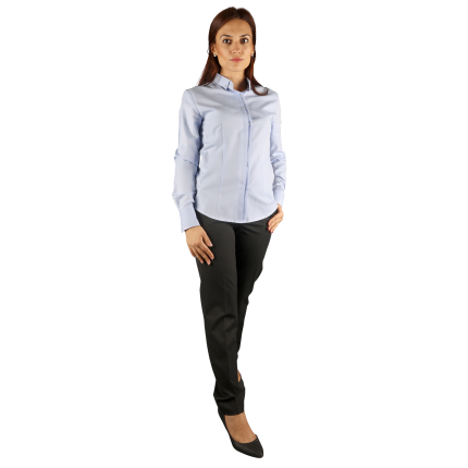 Дамска риза MARON LIGHT BLUE - 54 / светло син