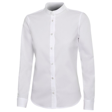 Дамска риза с яка тип столче VELILLA WHITE - 2XL / бял