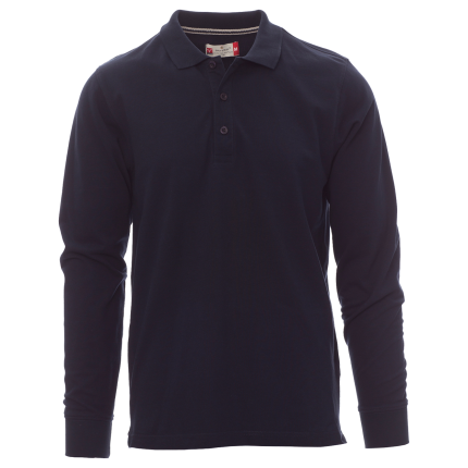 Блуза с дълъг ръкав и яка PAYPER FLORENCE NAVY - 3XL / тъмно син