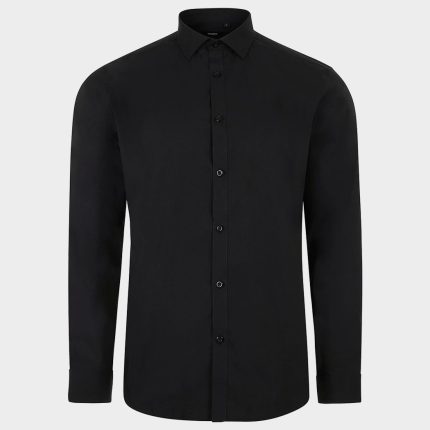 Мъжка риза VELILLA BLACK - 3XL / черен