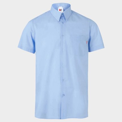 Мъжка риза с къс ръкав VELILLA LIGHT BLUE - S / светло син
