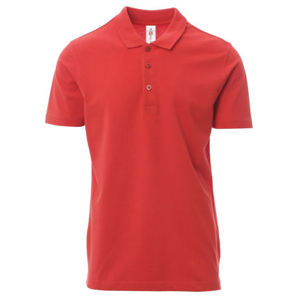 Тениска с яка PAYPER ROME RED - 3XL / червен