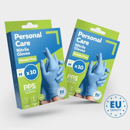 Нитрилни ръкавици без пудра PPS PERSONAL CARE PF BLUE - M / син