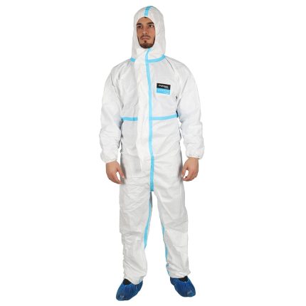 Защитен гащеризон с качулка COVERALL WHITE 2.0 PNG TYPE 3, 4 - 2XL / бял
