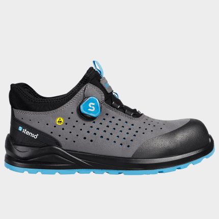Работни обувки JETT ULTRA S1PS ESD GREY/BLUE - 37 / сив