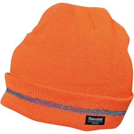Плетена шапка TURIA HV ORANGE - uni / сигнално оранжев