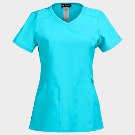 Дамска медицинска туника CHEROKEE WRAP TURQUOISE CKE2625A - 2XL / тюркоаз