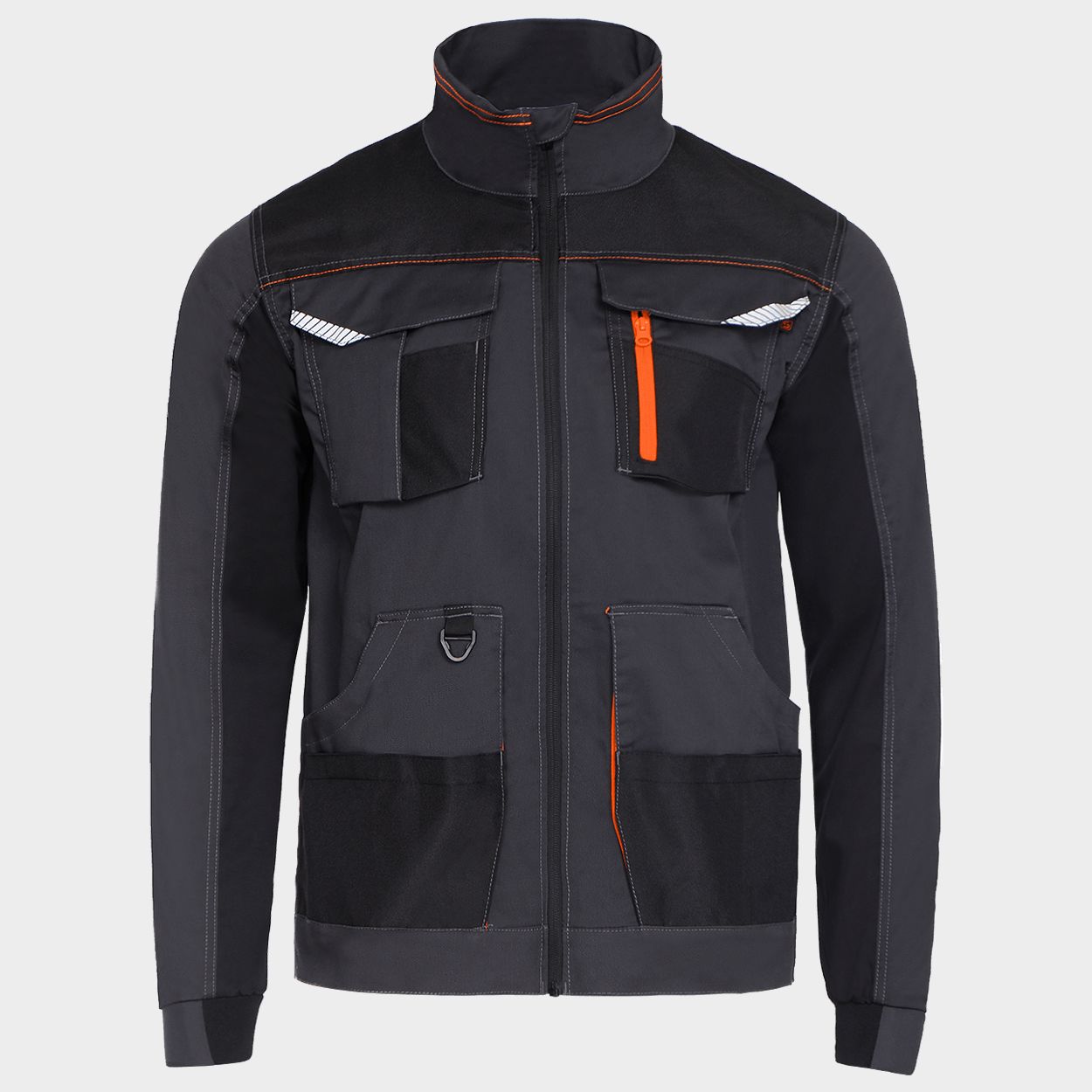 work-jacket-kastor-stretch-grey-orange-1.jpg