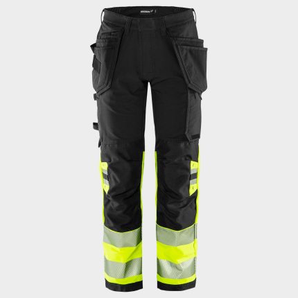 Работен панталон FRISTADS CRAFTSMAN HV YELLOW/BLACK - C58 / жълт
