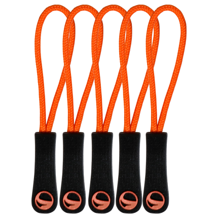 Държач за цип ORANGE - 5 бр. - оранжев
